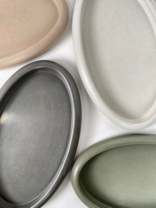 Rundad | Oval Concrete tray